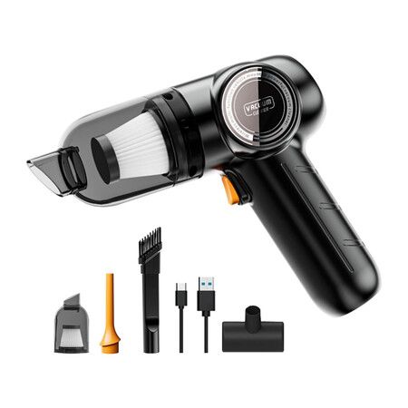 2 in 1 Handheld Vacuum Cleaner, Portable Car Vacuum Blower for Home, Car, Pet, Keyboard Cleaning（Black）