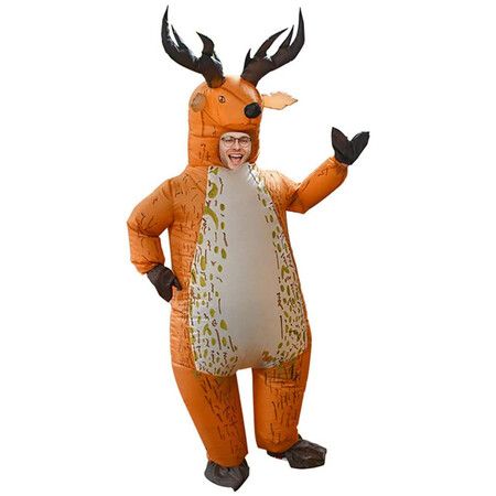 Inflatable Moose Air Inflatable Costume Party Halloween Christmas Cosplay Suit Adult Size(Suitable for Height 150-190)