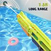 Electric Water Gun Soaker Squirt High Capacity 1100ml Automatic Gift for Kid Adults Pool Party Beach Outdoor Green