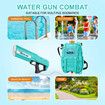 Electric Water Soaker Gun Automatic Squirt Toy Pool Party Beach Outdoor High Capacity 2500ML for Kid Adult Blue