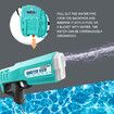 Electric Water Soaker Gun Automatic Squirt Toy Pool Party Beach Outdoor High Capacity 2500ML for Kid Adult Blue