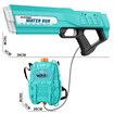 Electric Water Soaker Gun Automatic Squirt Toy Pool Party Beach Outdoor High Capacity 2500ML for Kid Adult Blue