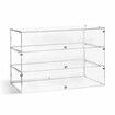 Cupcake Display Cabinet Acrylic Cake Bakery Shelf Unit Case 3 Tier Stand Model Donut Muffin Pastry Toy Showcase Retail Countertop Clear 5mm