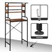 3-Tier Over Toilet Shelf Rack Freestanding Bathroom Organiser Washer Dryer Laundry Storage Shelves Unit Washing Machine Airing Space Saver