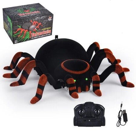 Children's Remote Control Wall Climbing Spider Electronic Toy Simulation Furry Infrared Animal RC Surprise Gift