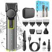 4 in 1 Adjustable Beard Trimmer for Men Cordless Hair Mustache Trimmer with Precision Dial Waterproof Hair Clipper Shaver Grooming