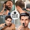 4 in 1 Adjustable Beard Trimmer for Men Cordless Hair Mustache Trimmer with Precision Dial Waterproof Hair Clipper Shaver Grooming