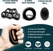 Grip Strength Trainer, Hand Grip Exerciser Strengthener with Adjustable Resistance for Muscle Building and Injury Recover