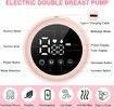 Double Electric Breast Pump with Massage Function, Breastfeeding Pump with 2 Modes and 9 Levels