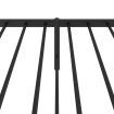 Metal Bed Frame with Headboard Black 92x187 cm Single