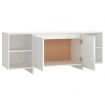 TV Cabinet White 130x35x50 cm Engineered Wood