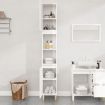 Bathroom Cabinet High Gloss White 30x30x190 cm Engineered Wood