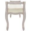 Bench Beige 110x45x60 cm linen