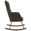 Rocking Chair Dark Grey Velvet