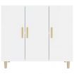 Sideboard High Gloss White 90x34x80 cm Engineered Wood