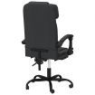 Reclining Office Chair Black Faux Leather