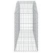 Arched Gabion Basket 200x50x80/100 cm Galvanised Iron