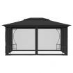 Gazebo with Nets 300x400x265 cm Anthracite