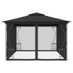 Gazebo with Nets 300x400x265 cm Anthracite