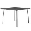 Garden Table Anthracite 100x100x72 cm Steel Mesh