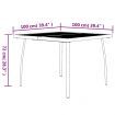 Garden Table Anthracite 100x100x72 cm Steel Mesh