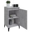 Bedside Cabinets 2 pcs Concrete Grey 40x35x70 cm Engineered Wood