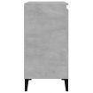 Bedside Cabinets 2 pcs Concrete Grey 40x35x70 cm Engineered Wood