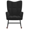 Rocking Chair Black Velvet