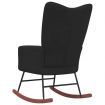 Rocking Chair Black Velvet