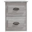 Wall-mounted Bedside Cabinets 2 pcs Grey Sonoma 41.5x36x53cm