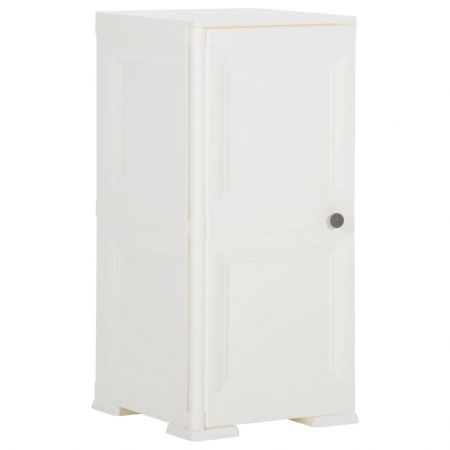 Plastic Cabinet 40x43x85.5 cm Wood Design Angora White