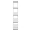 Book Cabinet/Room Divider High Gloss White 100x30x160 cm