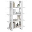 Book Cabinet/Room Divider High Gloss White 100x30x160 cm