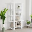 Book Cabinet/Room Divider High Gloss White 100x30x160 cm