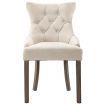 Dining Chairs 2 pcs Beige Fabric