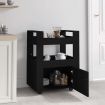 Kitchen Trolley Black 60x45x80 cm Engineered Wood