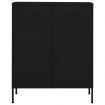 Storage Cabinet Black 80x35x101.5 cm Steel