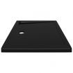 Rectangular ABS Shower Base Tray Black 70x90 cm