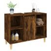 Sink Cabinet Smoked Oak 80x33x60 cm Engineered Wood