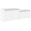 TV Cabinet White 146.5x35x50 cm Engineered Wood