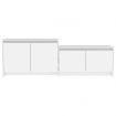 TV Cabinet White 146.5x35x50 cm Engineered Wood