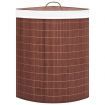 Bamboo Corner Laundry Basket Brown 60 L