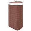 Bamboo Corner Laundry Basket Brown 60 L