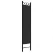 3-Panel Room Divider Black 120x200 cm Fabric