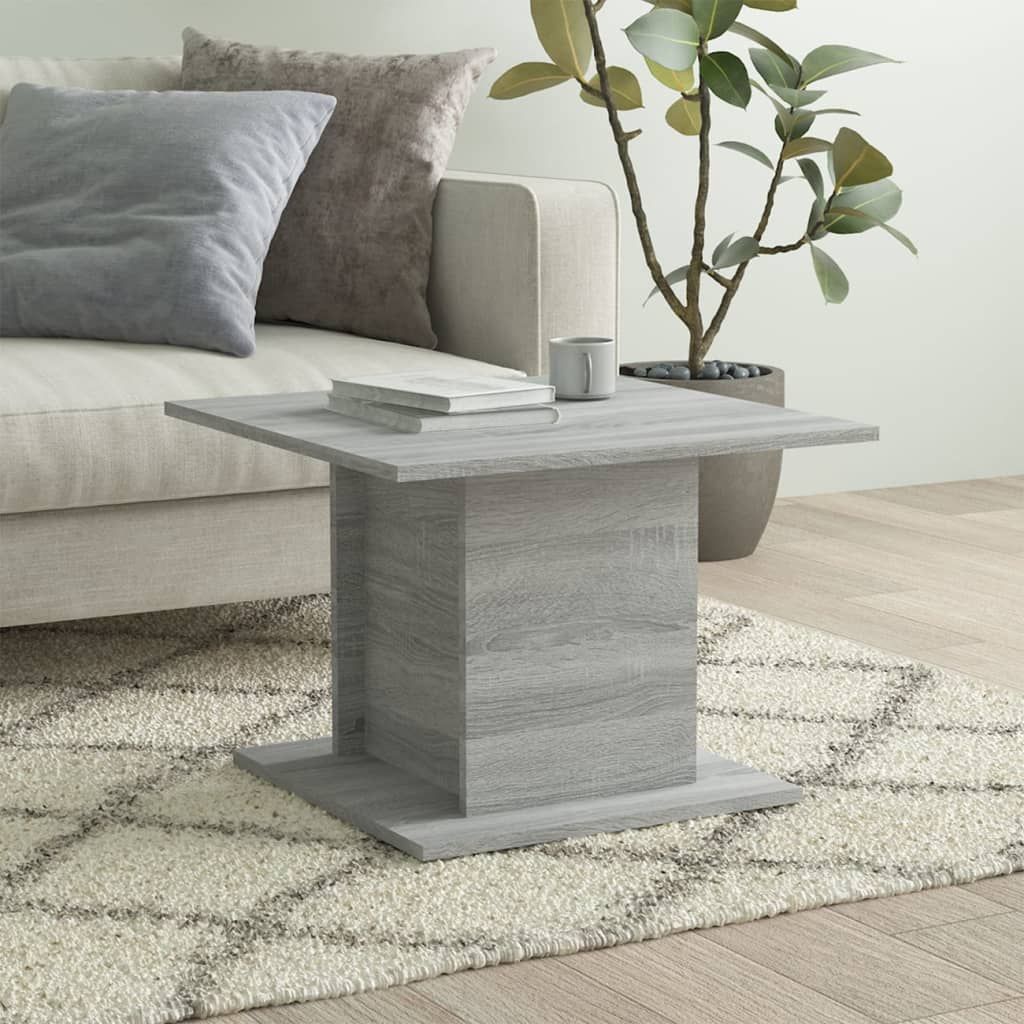 Coffee Table Grey Sonoma 55.5x55.5x40 cm Engineered Wood