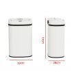 Devanti 50L Sensor Bin Motion Rubbish Automatic White