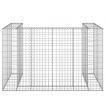 Gabion Wall for Garbage Bins Galvanised Steel 180x100x110 cm