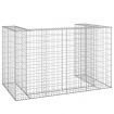 Gabion Wall for Garbage Bins Galvanised Steel 180x100x110 cm