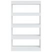 Book Cabinet/Room Divider White 80x30x135 cm Engineered Wood