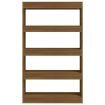 Book Cabinet/Room Divider Brown Oak 80x30x135 cm Engineered Wood